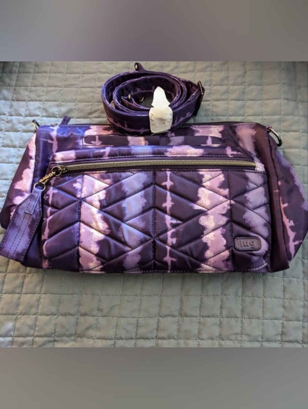 Lug Stretch Bag In Shibori Purple NWOT